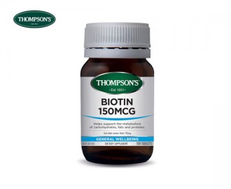 Thompson's 汤普森 高浓度生物素/维生素H 150mcg 100粒 Thompson's 汤普森 高浓度生物素/维生素H 150mcg 100粒